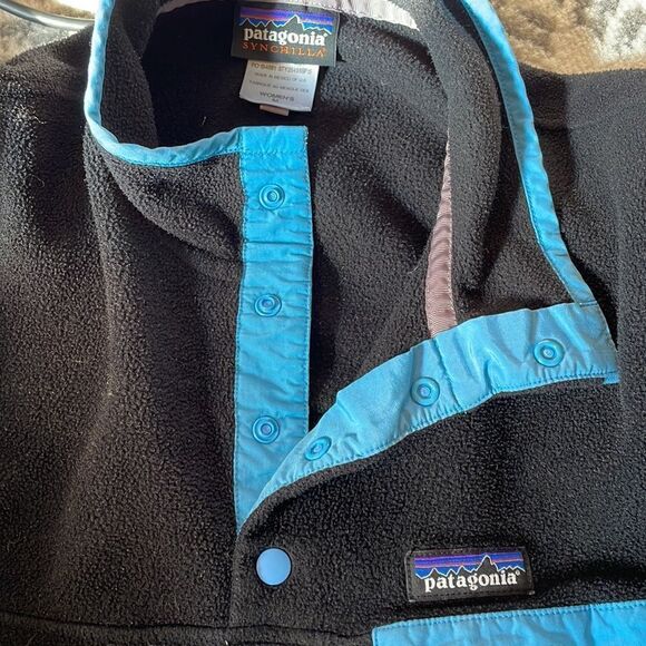 Patagonia Synchilla Snap-T Pullover Sweater Black M - Picture 10 of 11